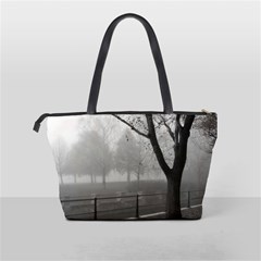 Grey Tree in Fog Classic Shoulder Handbag from ArtsNow.com Back