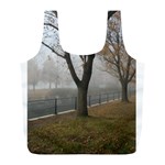 Grey Tree in Fog Full Print Recycle Bag (L)