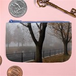 Grey Tree in Fog Large Coin Purse