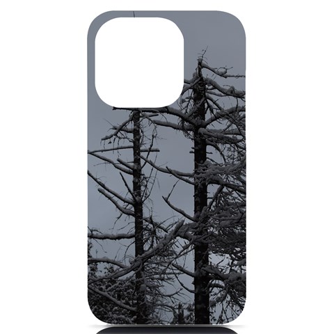 Nordic Woods iPhone 14 Pro Black UV Print PC Hardshell Case from ArtsNow.com Front