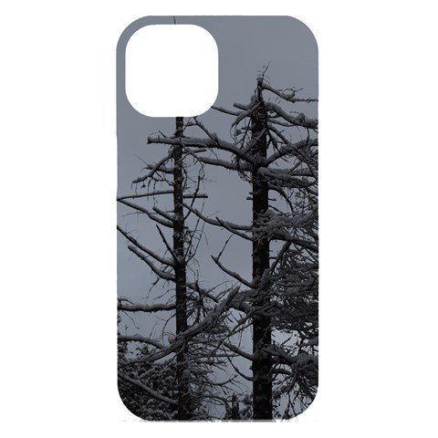 Nordic Woods iPhone 15 Black UV Print PC Hardshell Case from ArtsNow.com Front