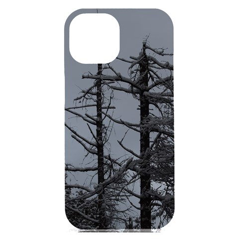 Nordic Woods iPhone 15 Plus Black UV Print PC Hardshell Case from ArtsNow.com Front