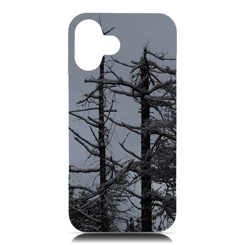 Nordic Woods iPhone 16 Plus Black UV Print PC Hardshell Case from ArtsNow.com Front