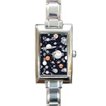 Space Galaxy Universe Stars Sky Rectangle Italian Charm Watch