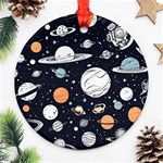 Space Galaxy Universe Stars Sky Ornament (Round)