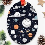 Space Galaxy Universe Stars Sky Ornament (Oval)