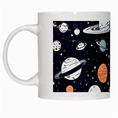 Space Galaxy Universe Stars Sky White Mug from ArtsNow.com Left