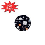 Space Galaxy Universe Stars Sky 1  Mini Buttons (100 pack) 