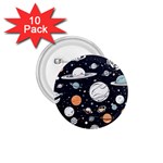 Space Galaxy Universe Stars Sky 1.75  Buttons (10 pack)