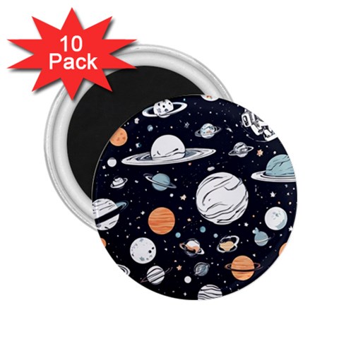 Space Galaxy Universe Stars Sky 2.25  Magnets (10 pack)  from ArtsNow.com Front