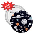 Space Galaxy Universe Stars Sky 2.25  Buttons (100 pack) 