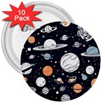 Space Galaxy Universe Stars Sky 3  Buttons (10 pack) 