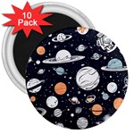 Space Galaxy Universe Stars Sky 3  Magnets (10 pack) 