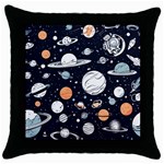 Space Galaxy Universe Stars Sky Throw Pillow Case (Black)