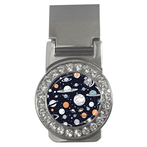 Space Galaxy Universe Stars Sky Money Clips (CZ)  from ArtsNow.com Front