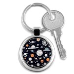 Space Galaxy Universe Stars Sky Key Chain (Round)