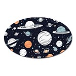 Space Galaxy Universe Stars Sky Oval Magnet