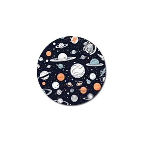 Space Galaxy Universe Stars Sky Golf Ball Marker from ArtsNow.com Front