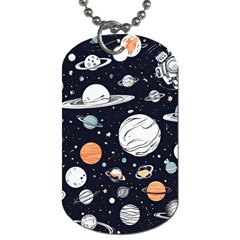 Space Galaxy Universe Stars Sky Dog Tag (Two Sides) from ArtsNow.com Back