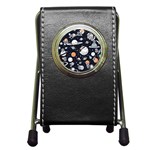 Space Galaxy Universe Stars Sky Pen Holder Desk Clock