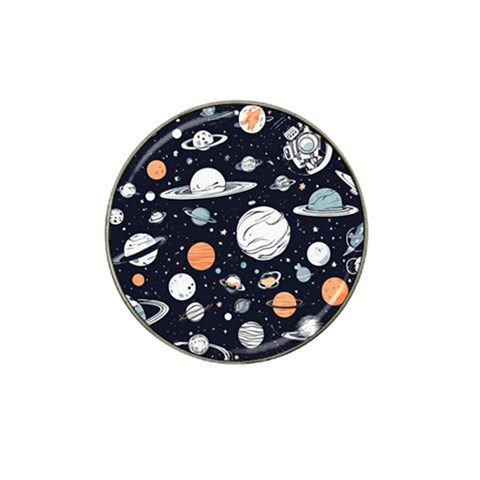 Space Galaxy Universe Stars Sky Hat Clip Ball Marker from ArtsNow.com Front