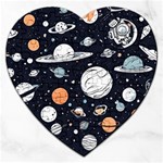 Space Galaxy Universe Stars Sky Jigsaw Puzzle (Heart)