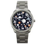 Space Galaxy Universe Stars Sky Sport Metal Watch