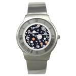 Space Galaxy Universe Stars Sky Stainless Steel Watch