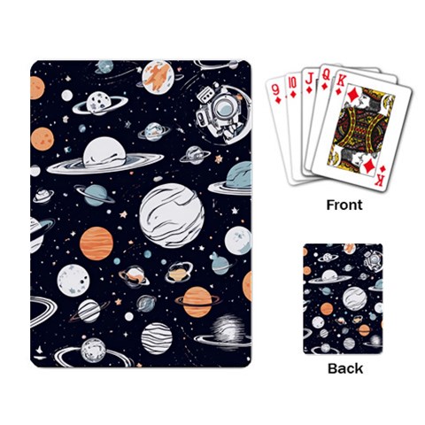 Space Galaxy Universe Stars Sky Playing Cards Single Design (Rectangle) from ArtsNow.com Back