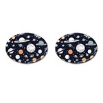 Space Galaxy Universe Stars Sky Cufflinks (Oval)