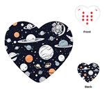 Space Galaxy Universe Stars Sky Playing Cards Single Design (Heart)