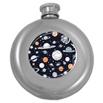 Space Galaxy Universe Stars Sky Round Hip Flask (5 oz)