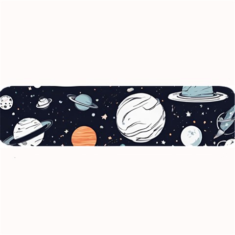 Space Galaxy Universe Stars Sky Large Bar Mat from ArtsNow.com 32 x8.5  Bar Mat