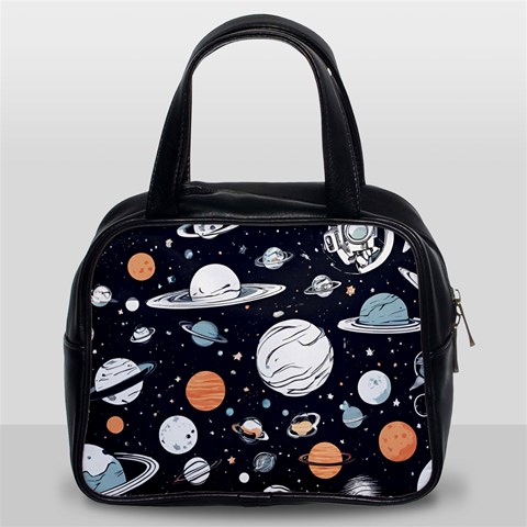 Space Galaxy Universe Stars Sky Classic Handbag (Two Sides) from ArtsNow.com Front