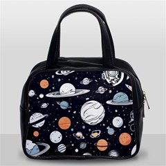 Space Galaxy Universe Stars Sky Classic Handbag (Two Sides) from ArtsNow.com Front