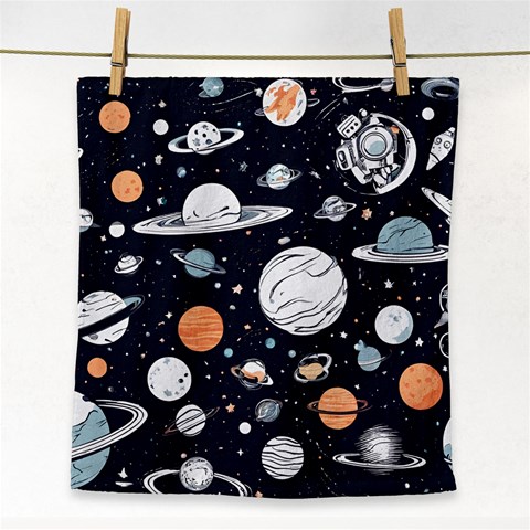 Space Galaxy Universe Stars Sky Face Towel from ArtsNow.com Front