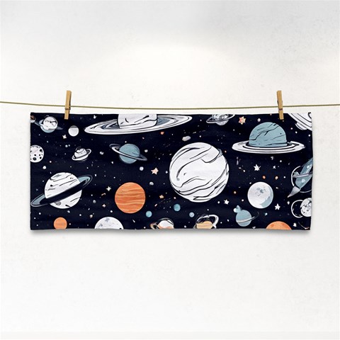 Space Galaxy Universe Stars Sky Hand Towel from ArtsNow.com Front