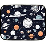 Space Galaxy Universe Stars Sky Fleece Blanket (Mini)