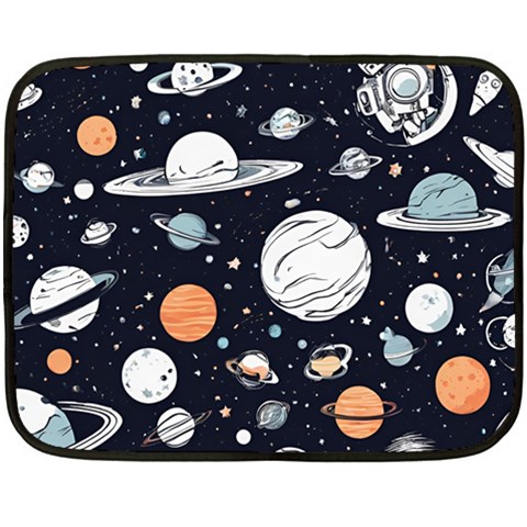 Space Galaxy Universe Stars Sky Two Sides Fleece Blanket (Mini) from ArtsNow.com 35 x27  Blanket Front