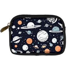 Space Galaxy Universe Stars Sky Digital Camera Leather Case from ArtsNow.com Front