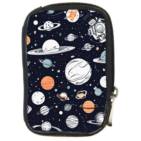 Space Galaxy Universe Stars Sky Compact Camera Leather Case from ArtsNow.com Front