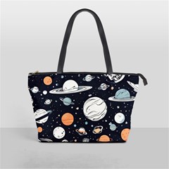 Space Galaxy Universe Stars Sky Classic Shoulder Handbag from ArtsNow.com Front