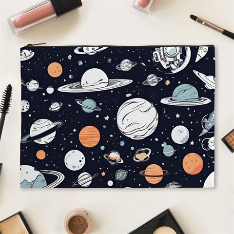 Space Galaxy Universe Stars Sky Cosmetic Bag (XL) from ArtsNow.com Front