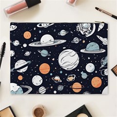 Space Galaxy Universe Stars Sky Cosmetic Bag (XL) from ArtsNow.com Back