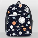 Space Galaxy Universe Stars Sky School Bag (Large)