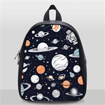 Space Galaxy Universe Stars Sky School Bag (Small)