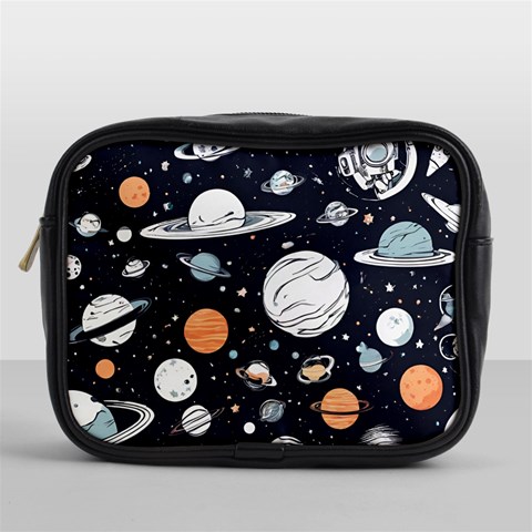 Space Galaxy Universe Stars Sky Mini Toiletries Bag (One Side) from ArtsNow.com Front