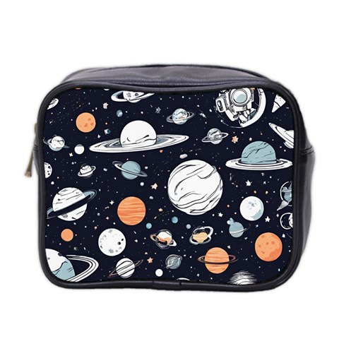 Space Galaxy Universe Stars Sky Mini Toiletries Bag (Two Sides) from ArtsNow.com Front