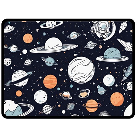 Space Galaxy Universe Stars Sky Fleece Blanket (Large) from ArtsNow.com 80 x60  Blanket Front