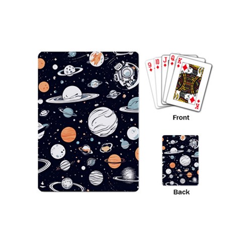 Space Galaxy Universe Stars Sky Playing Cards Single Design (Mini) from ArtsNow.com Back